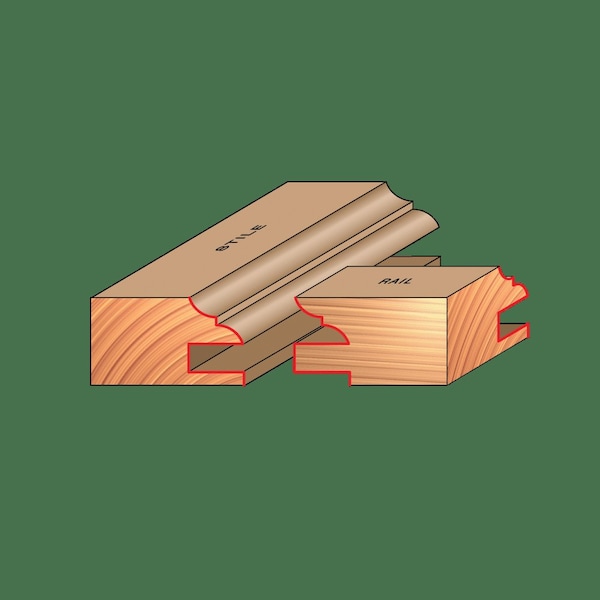 Freud Rail and Stile Profile Bit, 1-1/2" dia. - 99-060