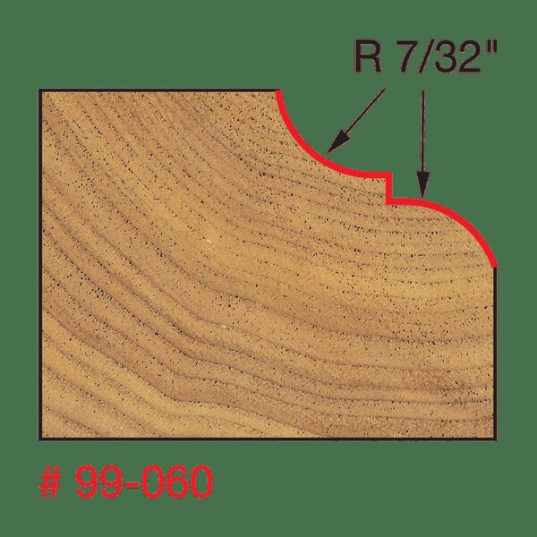 Freud Rail and Stile Profile Bit, 1-1/2" dia. - 99-060