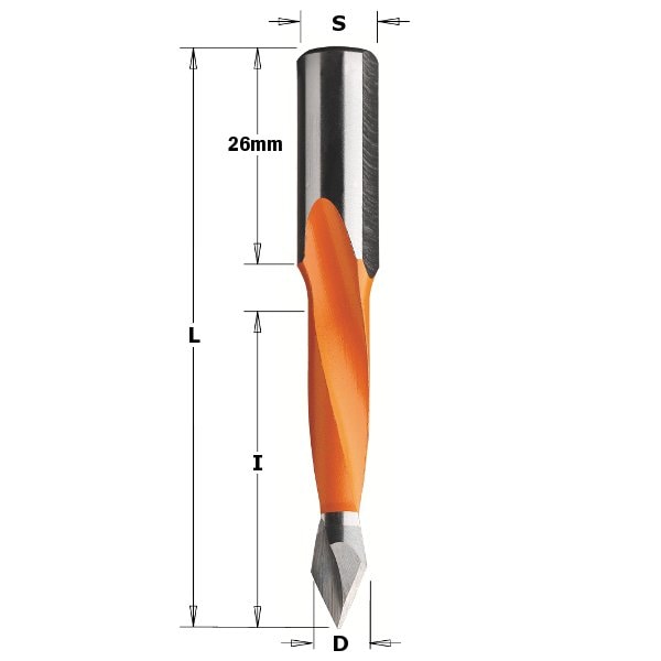 Cmt Dwl Drill For Thrgh Hole, Left7mm dia. - 314.070.12