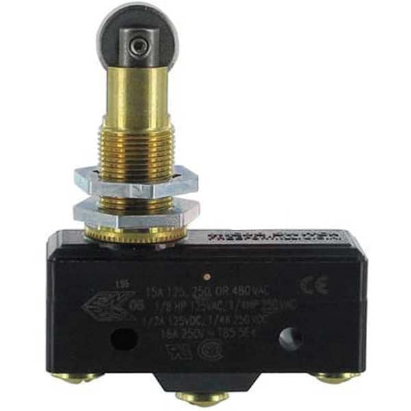 Interruptor de acción rápida industrial Honeywell, rodillo de sobrecorrido, actuador de émbolo, SPDT - BZ-2RQ18-A2