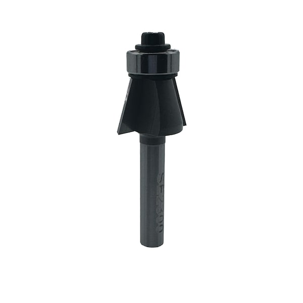 Qic Tools 15 Deg Bevel Laminate Trim Bit With Bearing 1/4in SH - CTB11.14.14.15