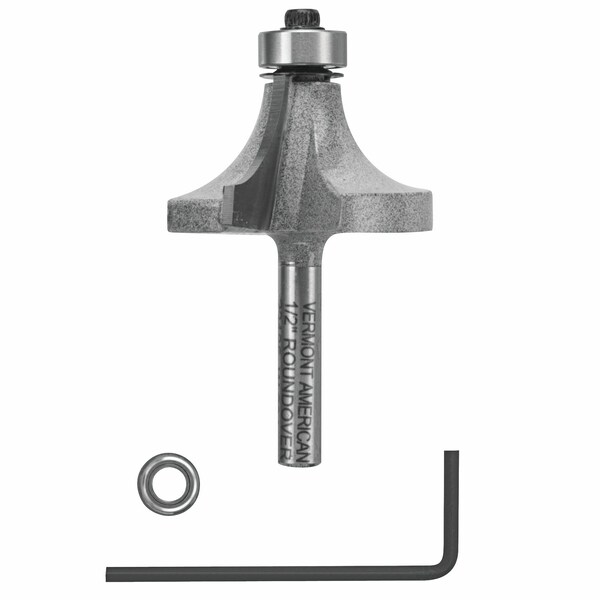 Vermont American Vermont American 1-1/2 in. D X 1/2 in. X 2-7/16 in. L Carbide Tipped Round Over Router Bit - 23135