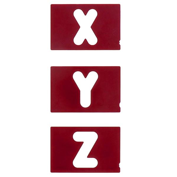 Milescraft 1.5in. & 2.5in. Vertical Letter Templates for Sign PRO & Sign Crafter Jig, 64pcs. - 2204