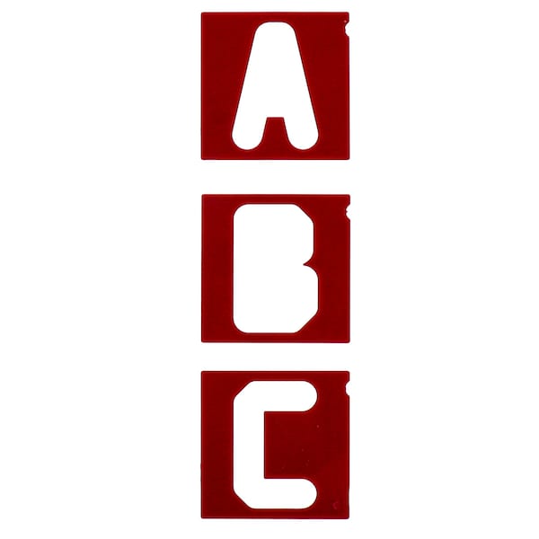Milescraft 1.5in. & 2.5in. Vertical Letter Templates for Sign PRO & Sign Crafter Jig, 64pcs. - 2204