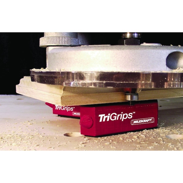 Milescraft TriGrips Triangle Bench Cookie Work Grippers, for Woodworking, Painting, Raising and Leveling - 1600