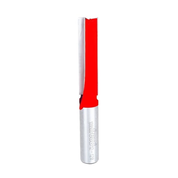 Diablo Freud Router Bit, 1/2 in Dia Cutter, 1/2 in L Cutting, 4-1/8 in OAL, 1/2 in Dia Shank, 2-Cutter, TiCo - 12-128