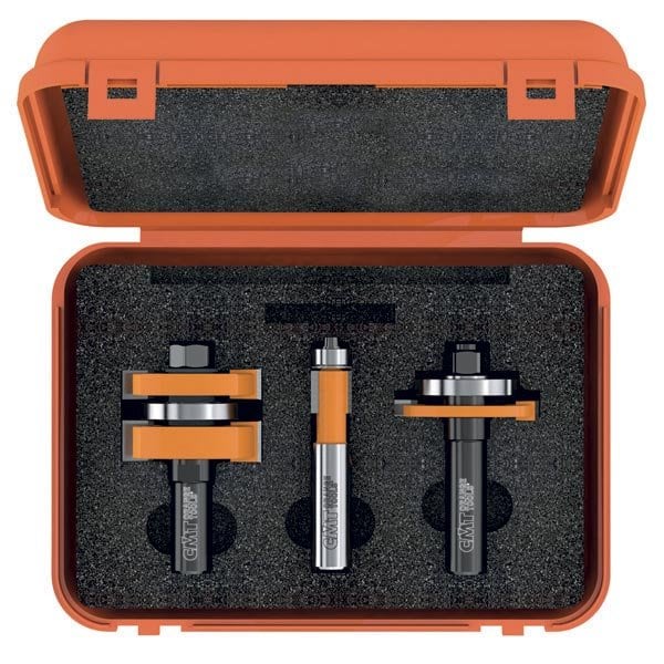 Cmt Orange Tools 3-PIECE TONGUE & GROOVE CABINETMAKING SET - 800.526.11