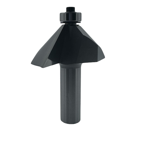 Qic Tools 1-1/2in Chamfer bit 45 Degree With Bearing 1/2in SH - CBC1.112.12.45
