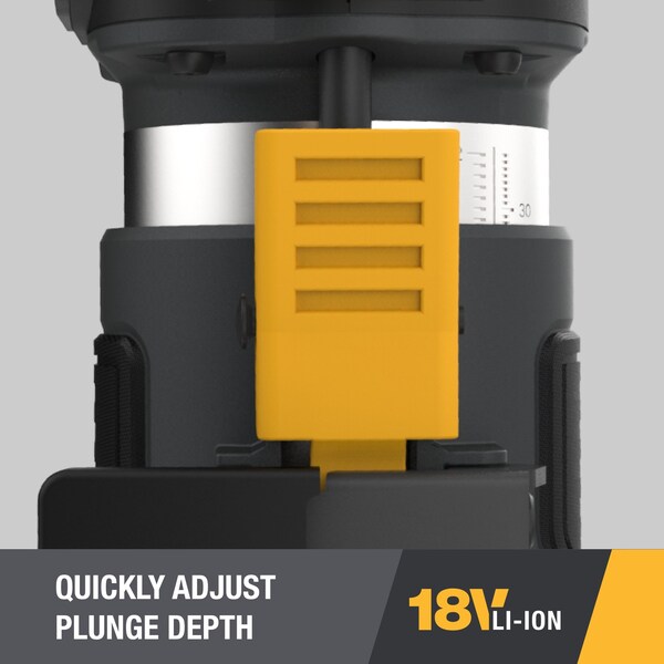 Caterpillar Cat 18V Brushless 1/4 in. Cordless Trim Router, Tool Only - DX82B