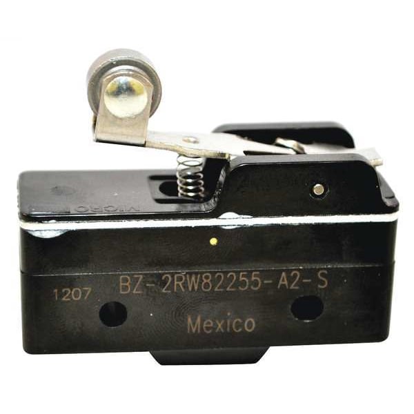 Interruptor de acción rápida industrial Honeywell, palanca, rodillo, actuador corto, SPDT, calificación de contacto de 15A @ 240V AC - BZ-2RW82255-A2-S