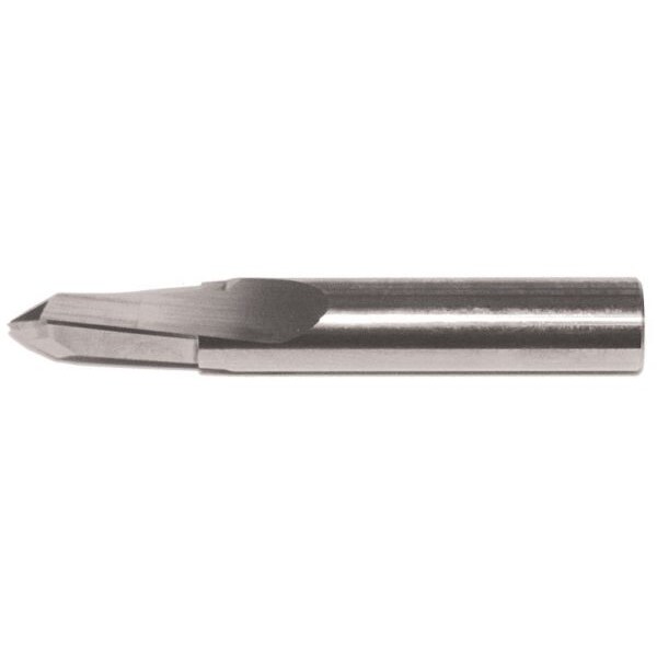 Mastercut Tool 3/8x3/4x3/8x2-1/2 2FL Straight Flute "V" Bottom Router - 803-506