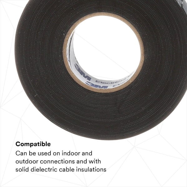 Cinta eléctrica de 3M, 30 mil, 1-1/2" x 22 pies, paquete de 45 - 2155-1-1/2x22FT