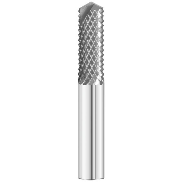 Fullerton Tool 2600 Matrx Burr Routers, RH Spiral, Style D - 135° Drill Point, 1/8 - 26128