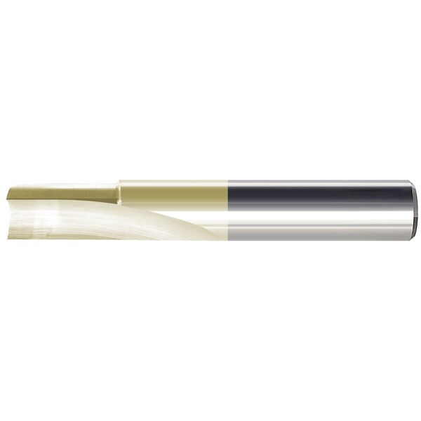 Mastercut Tool 1/4x3/4x1/4x2-1/2 1FL O-Flute Straight Crescent End Left Hand WRouter, PowerZ - 800-132-4