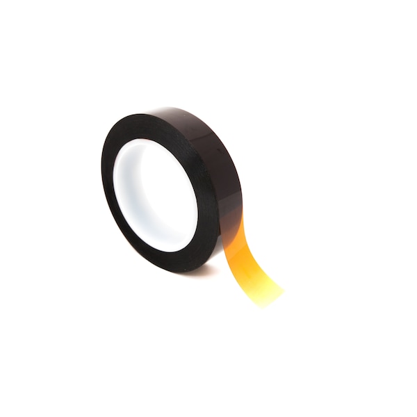 Cinta de poliimida de alta temperatura Bertech, de 5 mil de espesor, 1/4 pulgada de ancho x 36 yardas de largo, color ámbar - Reconocida por UL - PPT5-1/4