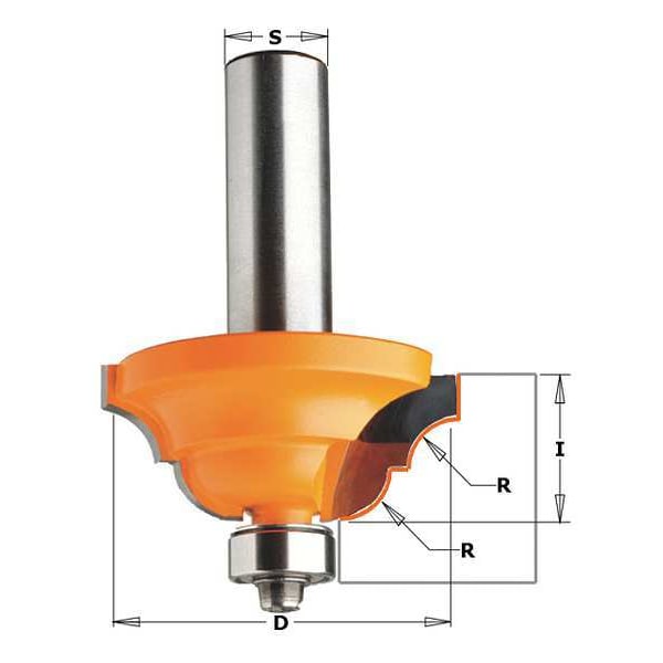 Cmt Roman Ogee Router Bit, HW, 1-5/16 in - 841.785.11