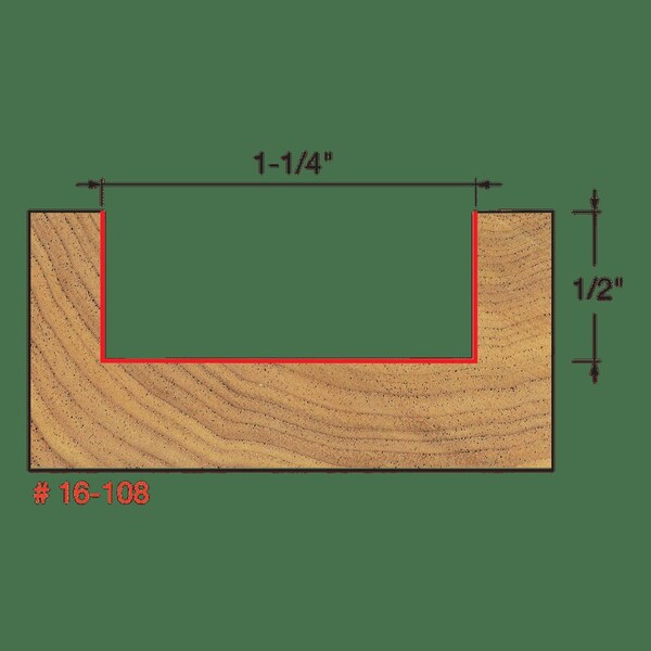 Freud Spoilboard Surfacing and Mortising Bit, 1 - 16-108