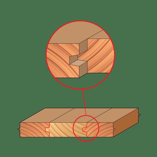 Freud Wedge Tongue and Groove Bit, 1-21/32"dia. - 99-033