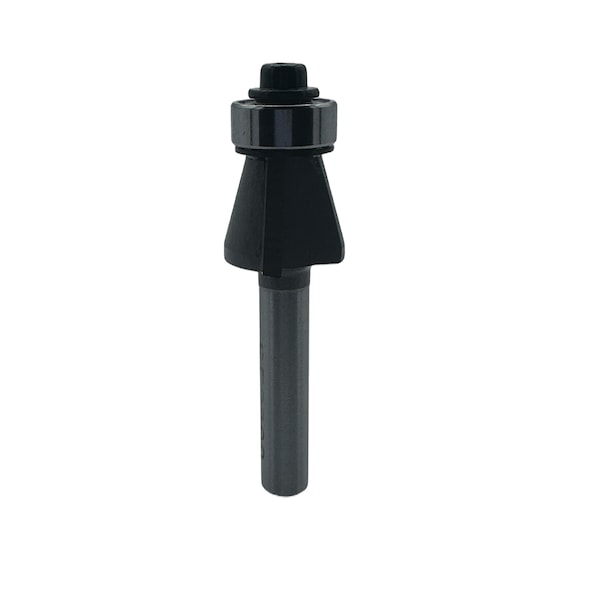 Qic Tools 22 Deg Bevel Laminate Trim Bit With Bearing 1/4in SH - CTB11.38.14.22