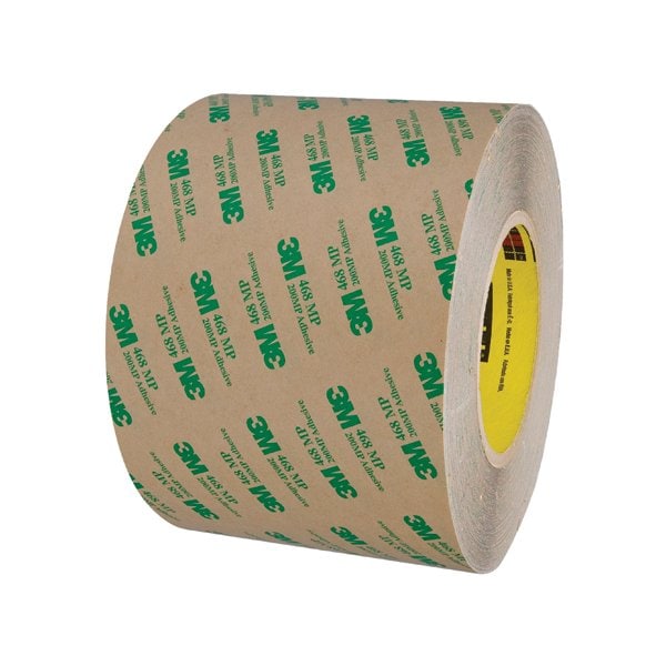 3M 6'' x 60 yds. 3M 468MP Cinta de Transferencia de Adhesivo en Rollos Manuales, 8PK - BUY00022864