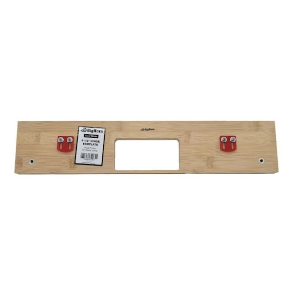 Big Horn 4-1/2" Hinge Template, Single Pocket, 1/4" Radius Corner Replaces 451 - 70162