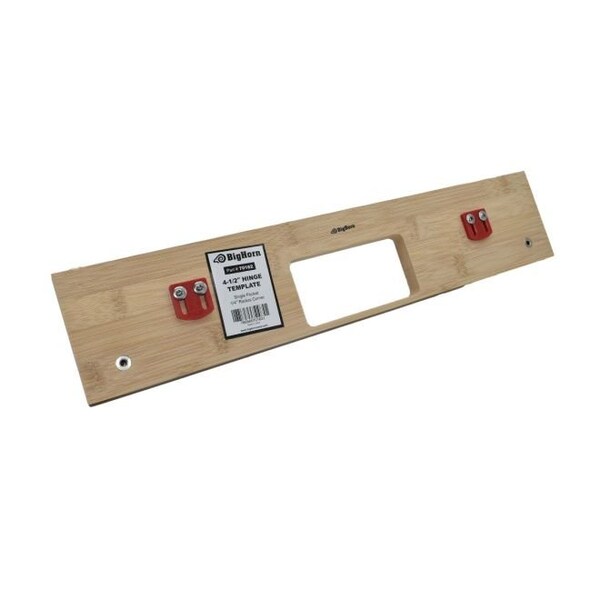Big Horn 4-1/2" Hinge Template, Single Pocket, 1/4" Radius Corner Replaces 451 - 70162