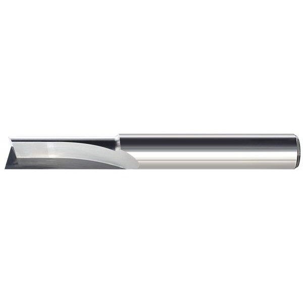 Mastercut Tool 1/4x1x1/4x2-1/2 1FL "V" Straight Cut Crescent End WRouter - 800-008