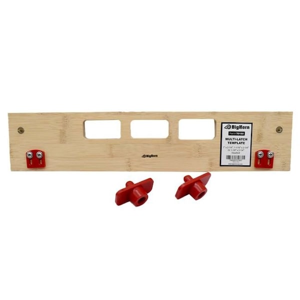 Big Horn Multi-Latch Template - 1" X 2-1/4", 1-1/16" X 2-1/4" Or 1-1/8" X 2-1/4" Deadbolt - ML-300 - 70160