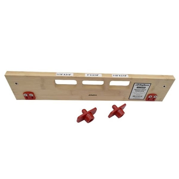 Big Horn Multi-Latch Template - 1" X 2-1/4", 1-1/16" X 2-1/4" Or 1-1/8" X 2-1/4" Deadbolt - ML-300 - 70160