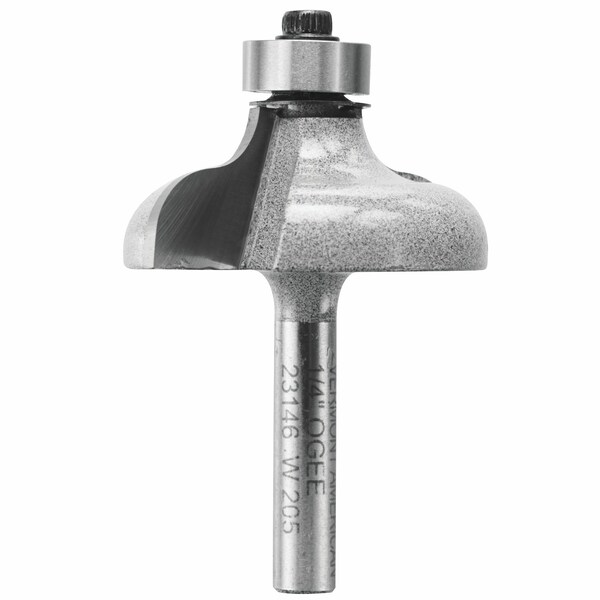 Vermont American Vermont American 1-1/2 in. D X 1/4 in. X 2-1/4 in. L Carbide Tipped Ogee Router Bit - 23146