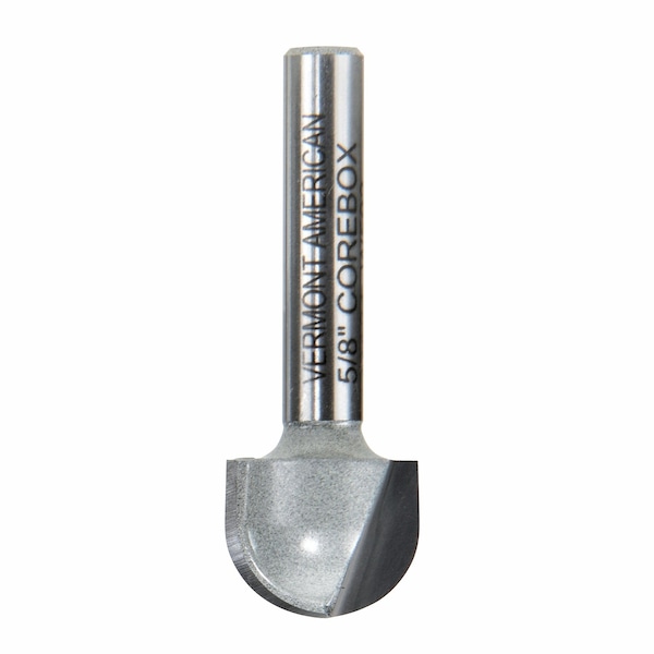 Vermont American Vermont American 5/8 in. D X 5/8 in. X 1-3/4 in. L Carbide Tipped Core Box Router Bit - 23124