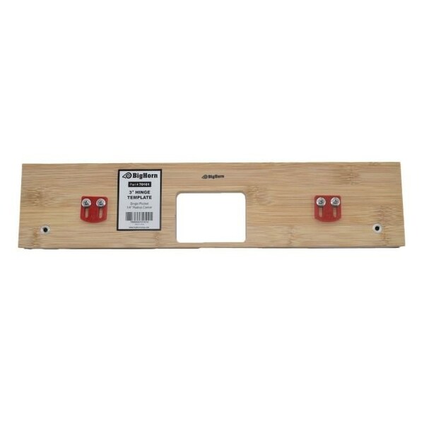 Big Horn 3" Hinge Template, Single Pocket, 1/4" Radius Corner Replaces 301 - 70161