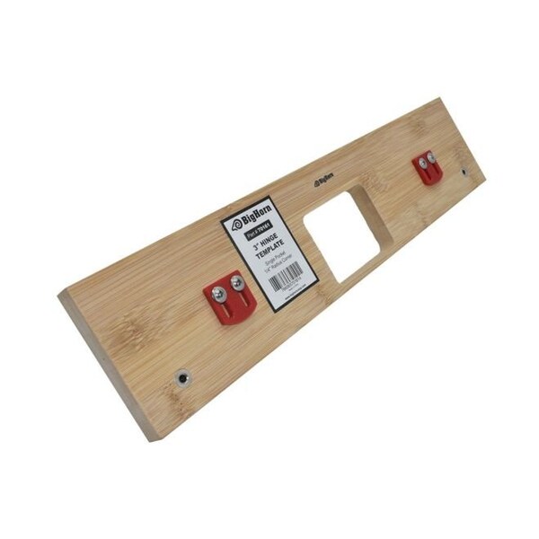 Big Horn 3" Hinge Template, Single Pocket, 1/4" Radius Corner Replaces 301 - 70161