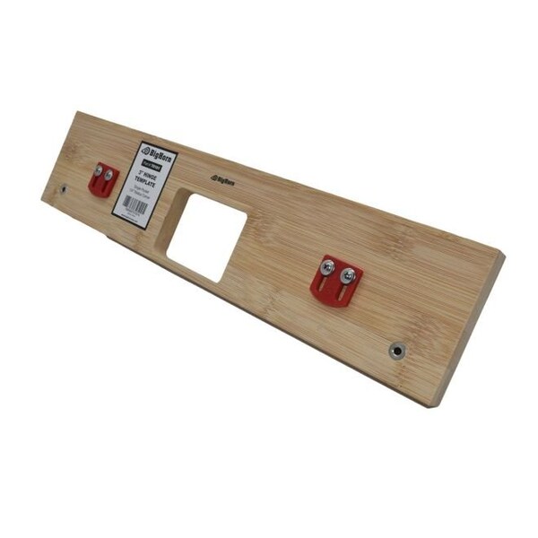 Big Horn 3" Hinge Template, Single Pocket, 1/4" Radius Corner Replaces 301 - 70161