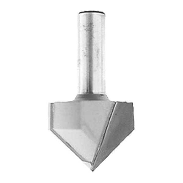 Makita Router Bit, 3/8" V.G., 2 Flute, 1/4" SH, Carbide-Tipped - 733009-2A