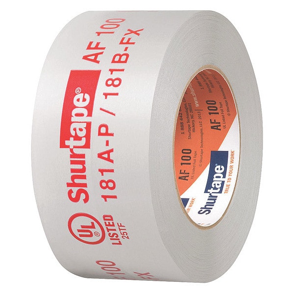 Cinta de aluminio Shurtape, 2-1/2 pulg. x 60 yardas, plata - AF 100