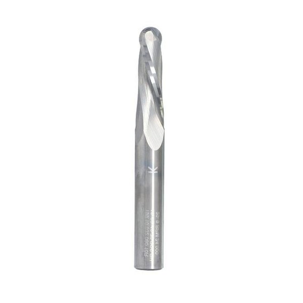 Qic Tools 1/4in Ball Nose Tapered Upcut Solid Carbide Bit 4inL - RSC11.140.15