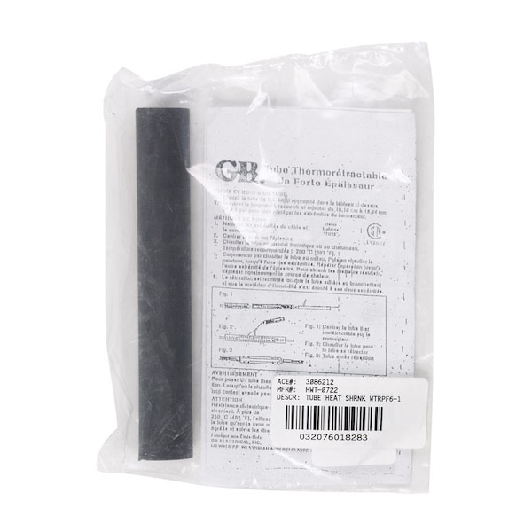 TUBO DE TERMORRETRACCIÓN A PRUEBA DE AGUA 6-1 - HWT-0722