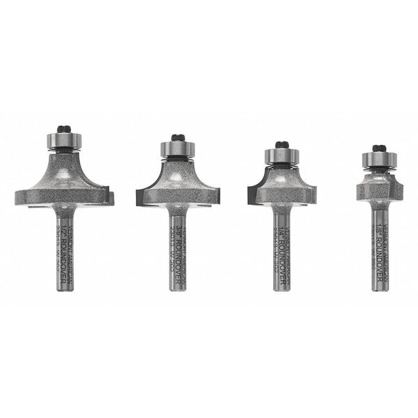 Vermont American Router Bit Set, Carbide Tipped, 4 pcs. - 23013