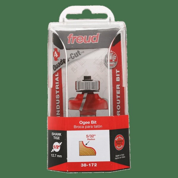 Freud Ogee Bit (Quadra-Cut), 1-3/8" dia. - 38-172