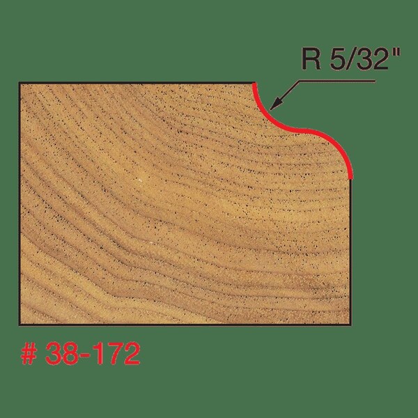 Freud Ogee Bit (Quadra-Cut), 1-3/8" dia. - 38-172