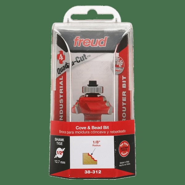 Freud Cove and Bead Bit Quadra-Cut, 1-5/32"dia - 38-312