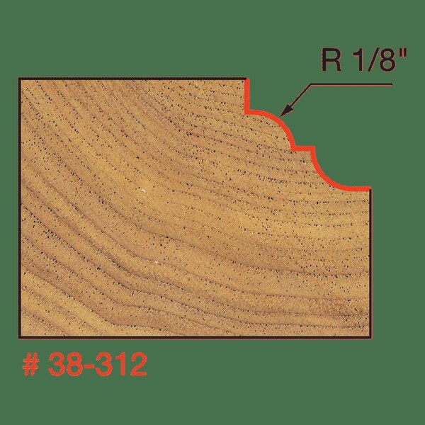 Freud Cove and Bead Bit Quadra-Cut, 1-5/32"dia - 38-312