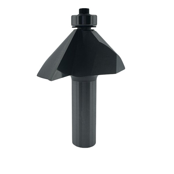 Qic Tools 1-1/8in Chamfer bit 45 Degree With Bearing 1/2in SH - CBC1.118.12.45