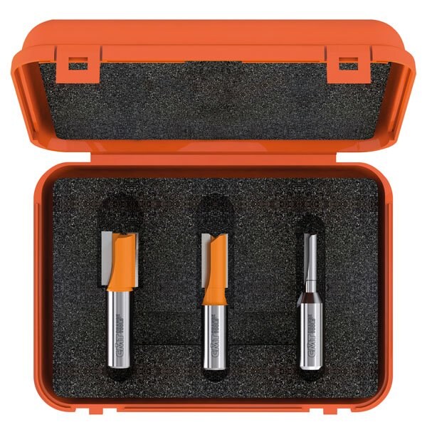 Cmt 3-Piece Plywood Groove 1/2-Inch Shank Router Bit Set - 811.501.11
