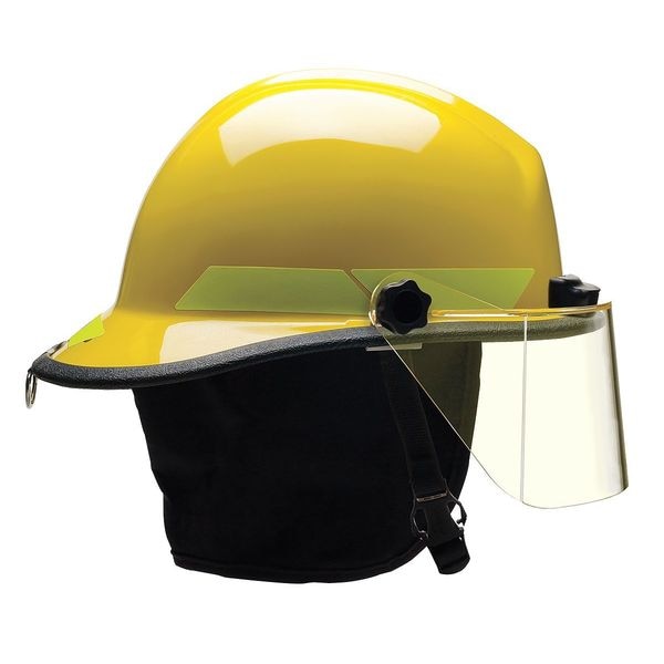 Bullard Fire Helmet, Thermoplastic, 6-Point Sure-Lock(R) Ratchet, Yellow, Fits Hat Size 6-1/2 to 8 , Modern - PXSYLTL