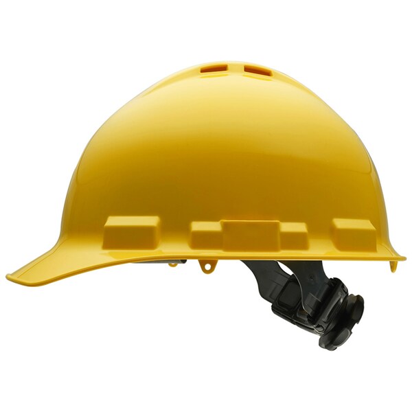Ironclad Performance Wear Safety Helmet - Standard Brim, Vented, Class C, 4 pt, Yellow - G60002