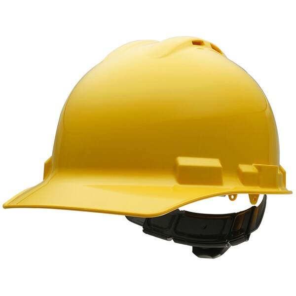 Ironclad Performance Wear Safety Helmet - Standard Brim, Vented, Class C, 4 pt, Yellow - G60002