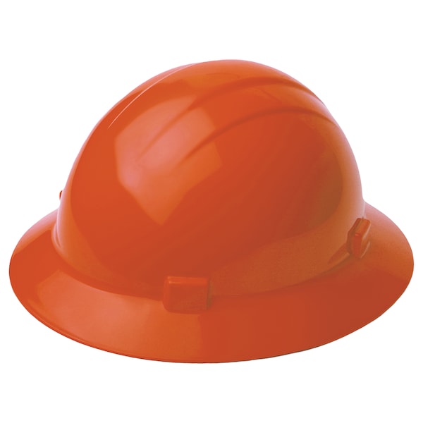 Deltaplus Hard Hat, Americana, Polyethylene, 4 Point Ratchet, Type 1, Class E, Orange - 19223