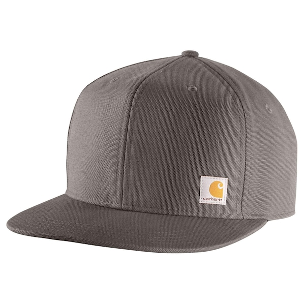 Carhartt Firm Duck Flat Brim Cap, Gravel, OS,  - 101604-039OS